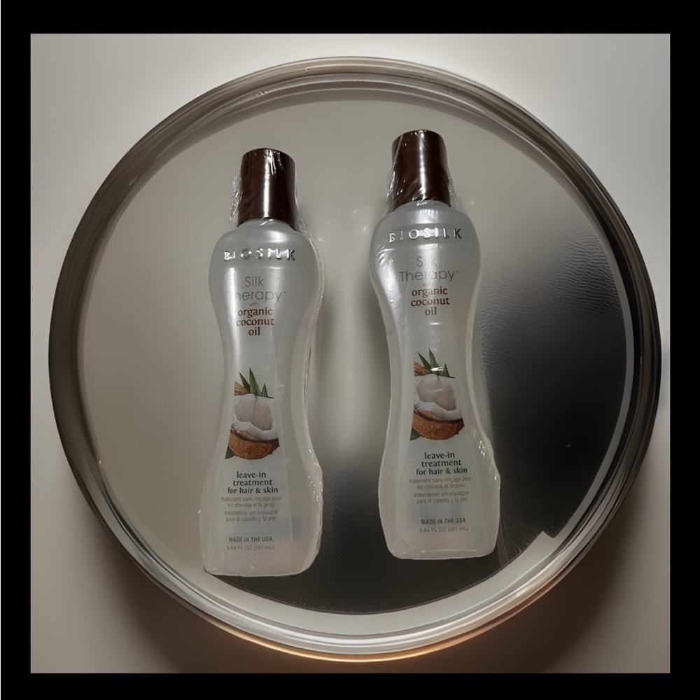 Biosilk Therapy with Organic Coconut Oil Leave-In Treatment LOT Of  2-5.64 oz